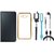 Lenovo Vibe K5 Plus Premium Leather Finish Flip Cover with Free Silicon Back Cover, Selfie Stick, Earphones, USB LED Light and USB Cable