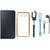 Samsung J5 Prime SM-G570F Flip Cover with Free Silicon Back Cover, Selfie Stick, Earphones and USB LED Light