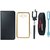 Lenovo A7700 Premium Leather Finish Flip Cover with Free Silicon Back Cover, Selfie Stick, Digtal Watch and USB LED Light