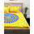 Story@Home 152 TC 100% Cotton Yellow Geometrical 1 Double Bedsheet With 2 Pillow Cover (88