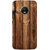 Moto G5 Plus Case, Dark Brown Wood Slim Fit Hard Case Cover/Back Cover for Motorola Moto G5 Plus