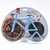 Bicycle Shape Pizza Cutter - Blue/Black