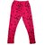 IndiWeaves Girls Super Soft and Stylish Pink Cotton Printed Legging_1-3 Years