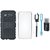 Nokia 8 Shockproof Tough Defender Cover with Memory Card Reader, Silicon Back Cover, Selfie Stick and USB LED Light