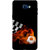 Galaxy C7 Pro Case, Football Blast Black Slim Fit Hard Case Cover/Back Cover for Samsung Galaxy C7 Pro