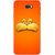 Galaxy J7 Prime Case, Lion Cartoon Yellow Orange Slim Fit Hard Case Cover/Back Cover for Samsung Galaxy J7 Prime (G610F/DD)
