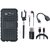 Moto G4 Plus Shockproof Tough Defender Cover with Memory Card Reader, Selfie Stick, Earphones, OTG Cable and USB Cable