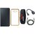 Moto G4 Plus Premium Leather Finish Flip Cover with Free Silicon Back Cover, Digital Watch, OTG Cable and AUX Cable