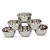 Set of 6 Pcs. Stainless Steel Bowls