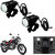 STAR SHINE Single U1 LED Motorycle Fog Light Bike Projector Auxillary Spot Beam Light (Black, 1Pc) For TVS Sport 100