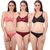 Pack Of 3 Multicolor Cotton Bra-Panty Set by low price mall (Color May Vary)