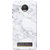 Moto Z2 Play Case, Marble White Slim Fit Hard Case Cover/Back Cover for Motorola Moto Z2 Play