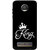 Moto Z2 Play Case, King Black White Slim Fit Hard Case Cover/Back Cover for Motorola Moto Z2 Play