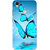 Vivo V3 Case, Butterflies Blue Slim Fit Hard Case Cover/Back Cover for Vivo V3