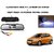 Combo of 4.3 Inch Rear View TFT LCD Monitor Mirror and Night Vision LED Reverse Parking Camera For Ford Figo