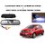 Combo of 4.3 Inch Rear View TFT LCD Monitor Mirror and Night Vision LED Reverse Parking Camera For Honda Brio