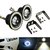 Car Fog Lamp Angel Eye DRL Led Light For Ford Eco Sport