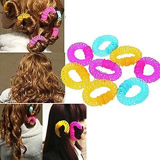 Buy 8Pcs/Lot Fashion Lucky Donuts Curly Hair Curls Roller Hair Styling  Tools Hair Accessories For Women Online @ ₹209 from ShopClues
