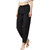 Women's Black Solid Relaxed Fit Straight Pants