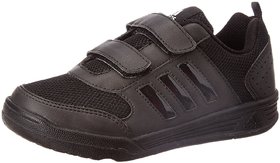 adidas black school shoes with velcro