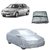 Trigcars Mahindra Logan Car Body Cover Silver with Mirror Pockets