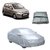 Trigcars Hyundai i10 Old Car Body Cover Silver with Mirror Pockets