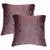 Lushomes purple contemporary stripped cushion cover with plain piping, 12 x 12(Pack of 2) Torantina Collection