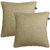 Lushomes Matka Silk Pack of 2 Beige Cushion Covers (20