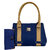 L.K.Collection Women's Stylish Blue Handbag And Wallet Clutch Blue Combo ( Color)