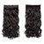Curly Synthetic 5 Clip Pin curly Hair Extension (black ,brown)