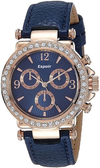 Espoir analog blue dial hotsell women's watch