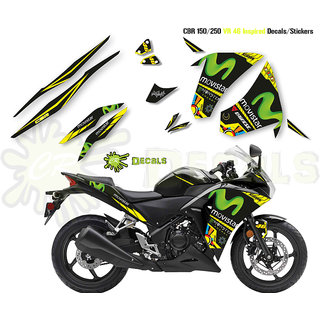 Buy Honda Cbr Vr46 Movistar Edition Kit Custom Decals 2017 Cbr