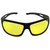 Austin White Yellow Night Vision Wrap-around Unisex Sunglasses Set Of 2 