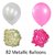 82 Pieces Pink and White Metallic Balloons for Birthday decorations