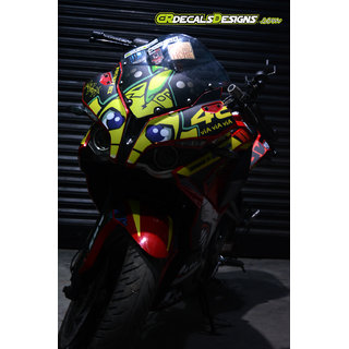 Buy Cr Decals Pulsar Rs 0 Full Body Wrap Custom Decals Vr46 Shark Inspired Kit Online Get 47 Off