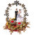 Loops n knots Red  Golden Wedding/ Engagement Ring Platter With 2 Ring Holder (rp131)