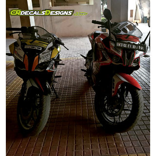 Buy Cr Decals Pulsar Rs 0 Custom Decals Stickers Full Body Race Kit Red Online Get 38 Off
