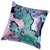 Mermaid Reversible Color Changing Sequin Cushion with Insert - Aqua Purple