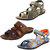 Earton Men Combo Pack of 3 Sandals Floaters
