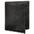 Amicraft Black Artificial Leather Men's Tri-Fold Wallet (Long Wallet)