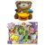 combo of Windup Sweet Cuddle Cot Cradle rattle and Windup Teddy Bear Drummer Sound Toy for toddler