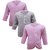 Tumble Pink Full Sleeves Vests Pack of 3 (6 to 12 Months)