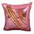 Kartik  Stylish Sequin Mermaid Throw Pillow Cover with Magical Color Changing Reversible 16X16 Set of 1 GOLDEN  PINK