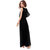 Aashish Garments - Black Layer Style Sleeveless Maxi Women Dress