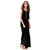 Aashish Garments - Black Layer Style Sleeveless Maxi Women Dress