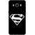 Galaxy J5 2016 Case, Galaxy J5 Duos 2016 Case, Supermn Black Slim Fit Hard Case Cover/Back Cover for Samsung Galaxy J5 Duos (2016)/J5 (2016)