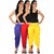 Culture the Dignity Women's Lycra Side Plated Dhoti Patiala Salwar Harem Pants Combo - C_SP_DH_B1RY - Blue - Red - Yellow - Pack of 3