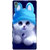 Xperia Z5 Case, Xperia Z5 Dual Case, Cute Kitten Blue Slim Fit Hard Case Cover/Back Cover for Sony Xperia Z5 Dual/Z5