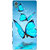 Xperia Z5 Case, Xperia Z5 Dual Case, Butterflies Blue Slim Fit Hard Case Cover/Back Cover for Sony Xperia Z5 Dual/Z5