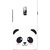OnePlus 2 Case, One Plus 2 Case, OnePlus Two Case, Black Cute Panda White Slim Fit Hard Case Cover/Back Cover for OnePlus 2